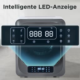Re-purelife® Compacte Wasdroger met UV-Desinfectie - 6 Programma's - 3-4 kg Capaciteit - Geschikt voor Opbouw of Opstelling - Stille Werking & Helder LED-Display - Grijs — thumbnail 11