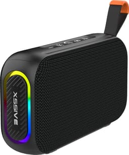 Xssive BSP21 Draadloze Bluetooth Speaker - Compacte Stereo Speaker - 8W - Met RGB verlichting - USB/SD/FM-Radio - Draagbaar - Zwart — thumbnail 1