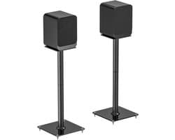 White-Label® Luidspreker Standaard - Speaker Vloerstandaard - Extra Stevig - Zwart