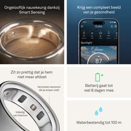 Oura Ring 4 - Size Before You Buy - Silver - Size 8 — thumbnail 4