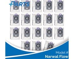 Narwal Flow Stofzakken (18 Stuks, Plus.Parts® alternatief voor CP-PJ-A00129-00-00)