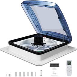 Trendique - Plafondventilator - Afzuigventilator - Dakventilator - 12V - Met afstandsbediening - 10 snelheden - <35 DB geluidsniveau — thumbnail 5
