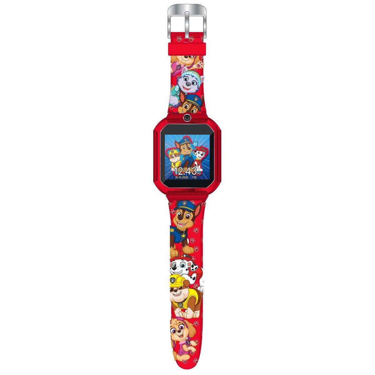 Accutime Kinderhorloge Paw Patrol Chase - Smartwatch Kind - Kinderhorloge met Spelletjes - Smartwatch Kinderen - Selfie Camera - Rood — afbeelding 1