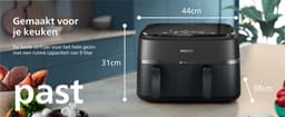 Philips 3000 series - Dual Basket Airfryer - NA350/00 - 9L — thumbnail 14