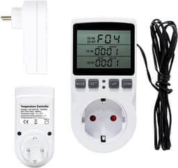 Digitale Temperatuurregelaar met Stopcontact en Sensor - Verwarming & Koeling Thermostaat — thumbnail 1