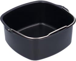 Bakpan voor Air Fryer - Vierkante Cake Pan Accessoires - Non-Stick Backing Cake Vat - Met Handvat - Brood Cake Mand - Bakken Tin Accessoires - Snelkookpan - 18 cm, Oven.