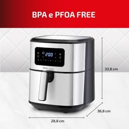 Grote Digitale Airfryer 6.5L met 8 Programma's en RVS Afwerking — thumbnail 7