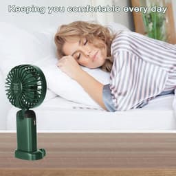 Draagbare USB-oplaadbare Handventilator met 5 Snelheden en LED-display — thumbnail 5