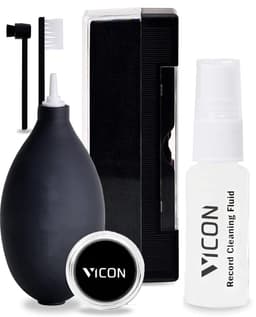 Vicon Professionele 6-in-1 Platenborstel set voor Vinyl Platen - Incl. Naaldreiniger - Antistatisch - Platenreiniger - LP Reinigingsset - LP schoonmaakset - Vinyl reiniger — thumbnail 1