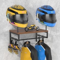 Helmhouder Wandmontagestandaard voor Motoraccessoires en Helmhanger — thumbnail 1