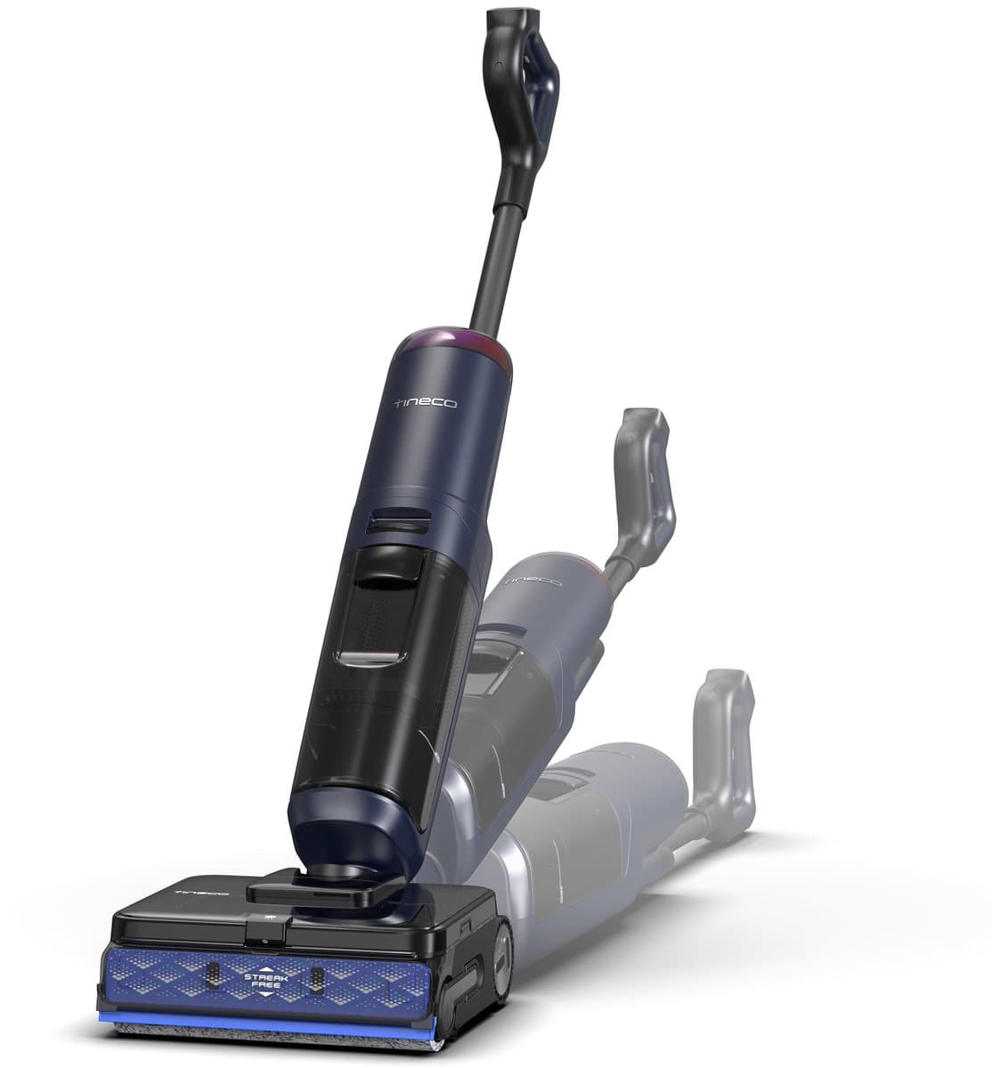 Tineco Floor One S7 Max Pro - Nat en droog stofzuiger en dweil - Smart-Sensing StreakFree schraper - HydroBurst - 85℃ Sneldroogtechnologie - 45dB(A)* Geluidsarm drogen - 60 Min accu - Triple-Sided Edge Schoonmaak routine - 180° Lay-Flat — afbeelding 1