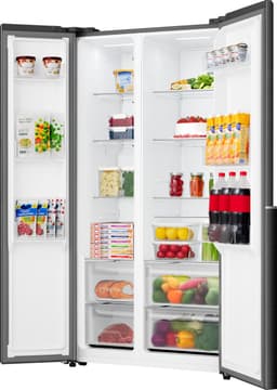 ETNA AKV5178ZWA - Amerikaanse koelkast - No-Frost - 178 cm hoog - 544 liter - Energielabel E - Invriesvermogen 10 kg/24u - Geluidsniveau 39 dB - LED Display - SuperCool - FastFreeze - Deuralarm - Interter Compressor - Multi Airflow - Energy Saving — thumbnail 6