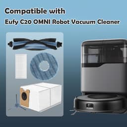 22-delige Accessoireset - Geschikt voor Eufy Omni C20 Robotstofzuiger - 1 Hoofdborstel, 6 Zijborstel, 4 Filter, 4 Dweilpads, 6 Stofzakken, 1 Reinigingsborstel - Vervangende Onderdelen — thumbnail 4