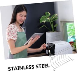 Airfryer Lagenrek Toastrek Bakvorm Grillrek Voor Airfryer Rvs Stoomrek Veelzijdige Stoombeugel，15.5*8.5*5.3 — thumbnail 3