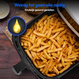 RVV® Mini airfryer - Airfryer - Airfryer klein - Wit - ‎40cm x 33cm x 33cm — thumbnail 2