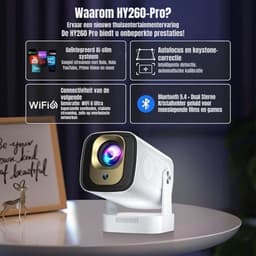 RVV® Mini beamers - Projector - Mini beamer - Wit - 20cm x 11cm x 10cm — thumbnail 3