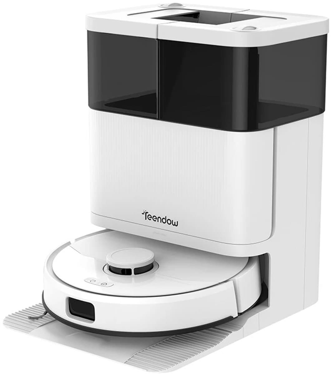 Teendow D63S ULTRA - Robotstofzuiger en moppenset, 10000Pa zuigkracht, superzuiging, randreiniging, automatische mopwas- en droogfunctie, zelfledigend — afbeelding 1