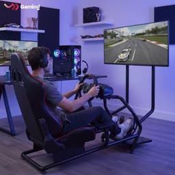 VDD Gaming - Racestoel - Race simulator - Sim Racing Cockpit - Racestoelen - Racing seat - Cockpit - Racing cockpit - Race simulator compleet - Race sim stoel - Cockpit Simulator - Volledig Verstelbaar - Met beeldscherm Bevestiging - Incl. Race stoel — thumbnail 5