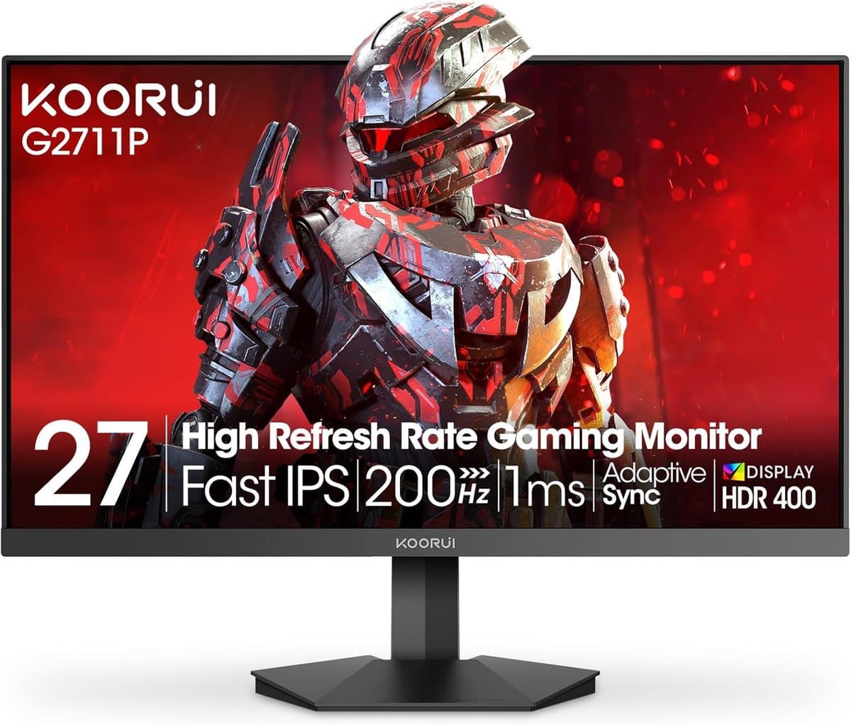 Koorui G2711P - Full HD IPS Gaming Monitor - 27 Inch - 200 Hz - 1 ms — afbeelding 1