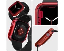 Spigen - Apple Watch 7/8 hoesje - Thin Fit - 45mm - Rood