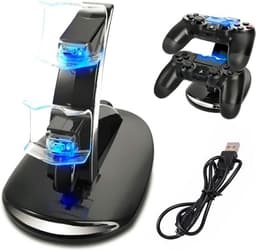 Creartix - Dubbel Dock Lader Voor Controller PS4 PS4 Slim PS4 Pro - Charger Controller PS4 - Laadstation PS4 — thumbnail 5