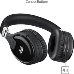 Draadloze bluetooth stereo koptelefoon - Adesso Xtream P600 - actieve ruisonderdrukking - Ingebouwde microfoon - Zwart design — thumbnail 4