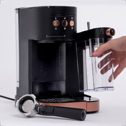 BluMill Koffiemachine - Pistonmachine - Espressomachine - Automatische Melkschuimer & 2 portafilters - 1,2 Liter Waterreservoir — thumbnail 3