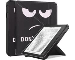 Hoes Geschikt voor Kobo Libra 2 - Luxe E-reader Trifold Case - Bescherm Hoesje Book Cover - Don't Touch Me