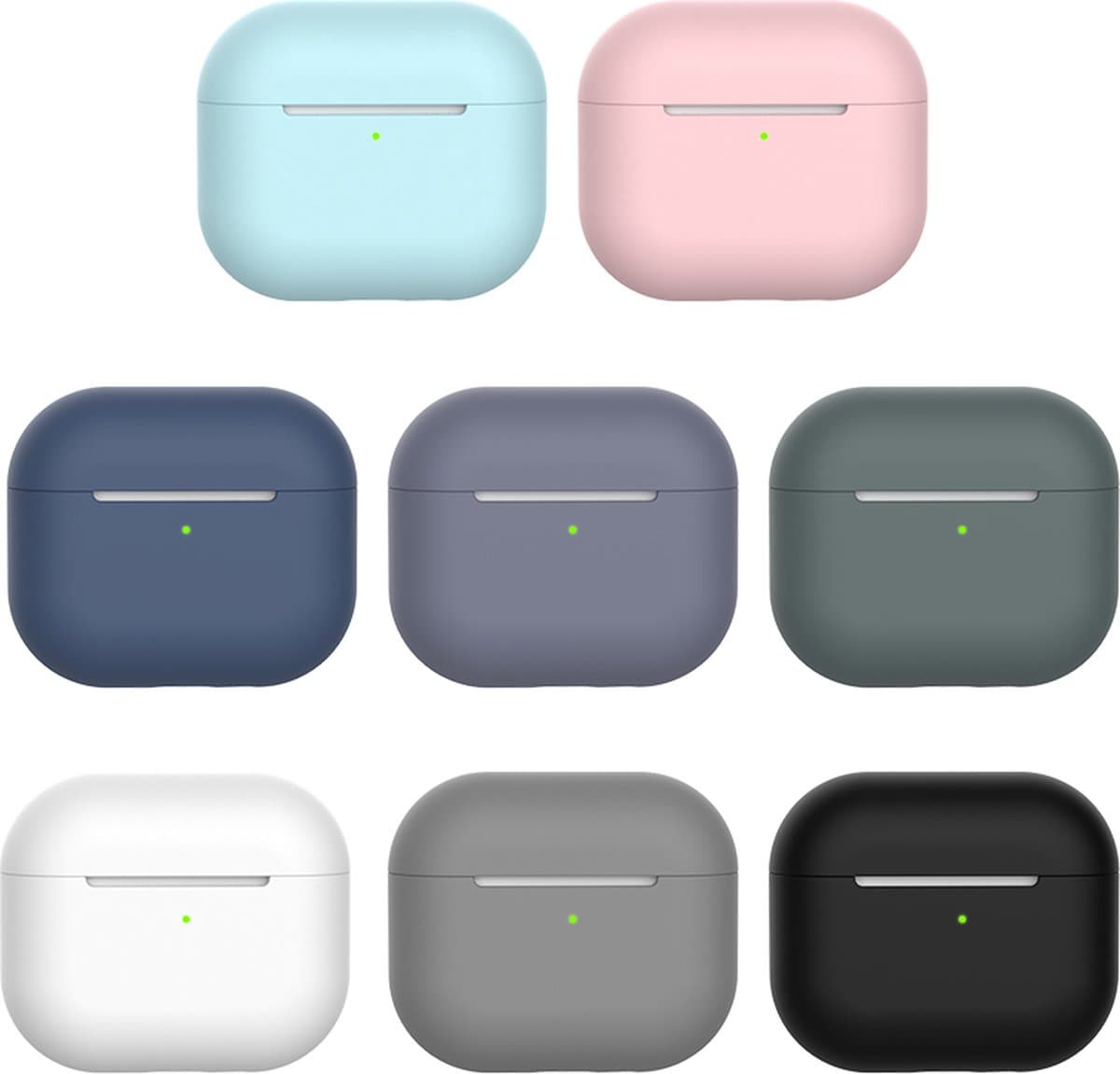 "Geschikt" voor Apple AirPods 3 Hoesje  in het Roze — afbeelding 1