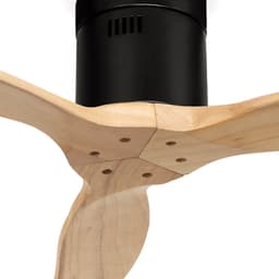 CREATE - Plafondventilator 40W silent Ø132 cm - Met Wifi - Met Afstandsbediening - 6 Snelheden - Timer - Zomer/Winter functie - Zwart - WIND CALM — thumbnail 2
