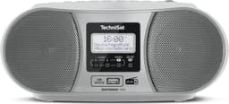TechniSat DIGITRADIO 1990 - Stereo-boombox met DAB+/FM-radio en CD-speler (Bluetooth-audiostreaming, hoofdtelefoonaansluiting, USB, AUX in, oplaadfunctie, klok, 2 x 1,5 watt uitgangsvermogen) — thumbnail 4