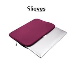 Slieves - Laptophoes - 15.6 inch - Laptop Sleeve - Schok Resistent - Neoprene - (Spat) Waterdicht - Bordeaux Rood