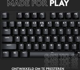 Logitech G413 TKL SE - Mechanisch Gaming Toetsenbord - Qwerty ISO - Zwart — thumbnail 2