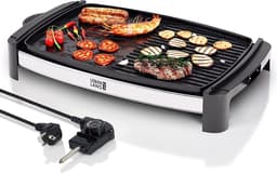 Elektrische barbecue, tafelgrill, elektrisch met TÜV & GS, 2200 watt, 4 – 8 personen, barbecue, tafelgrill, indoor XXL teppanyaki grillplaat, grills tepaniaky, elektrische grillplaat voor balkon — thumbnail 1