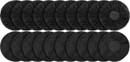 DKT Elastische wegwerp Hygienehoesjes/hoofdtelefoon cover hoes 13cm DKT-HH0013Z 100 stuks  | Zwart | universeel — thumbnail 1