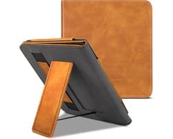 Lunso - Luxe sleepcover stand hoes - Geschikt voor Kobo Libra 2 (7 inch) - Bruin