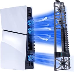 YONO Ventilator geschikt voor Playstation PS5 SLIM - Cooling Fan - Koeling Accessoires - Zwart — thumbnail 1