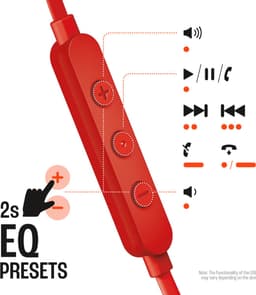 JBL TUNE 305C USB-C In-ear Bedrade oordopjes Rood — thumbnail 2