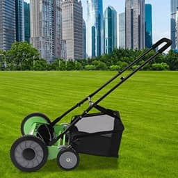 Grasmaaier handmatig - Handmaaier grasmachine - Handmaaier - Met opvangzak - 15 kg — thumbnail 2