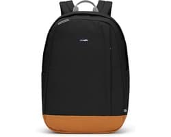 Pacsafe GO Backpack - 25 L - Rugzak - RFID-blokkerend - Anti-diefstal - Geschikt voor 15-inch laptop - Zip Clip - Beveiligde Reistas - Gerecycled Polyester - Jet Black