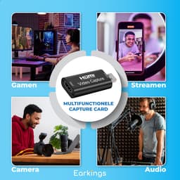 Earkings® Capture Card HDMI naar USB geschikt voor PlayStation, Xbox, Nintendo, Windows, MAC — thumbnail 4