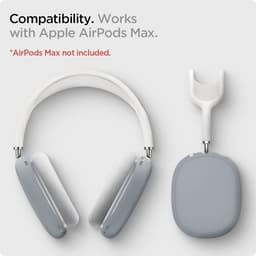 Spigen Silicone Fit Case voor Apple Airpods Max - Wit — thumbnail 5