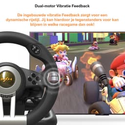 PXN - V3 Pro - Race Stuur met Pedalen & Flippers - Game Stuur - Geschikt voor PS4 - Xbox One - PC - Xbox Series X|S - PS3 - Nintendo Switch - Zwart — thumbnail 3