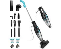 Steelstofzuiger - 2-in-1 Handstofzuiger - Met Snoer & Steel - Kruimeldief - Zwart & Blauw