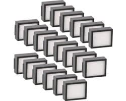 (20 Stuks) Vervanging HEPA Filter Compatibel met iRobot Roomba i7 i7+ J7 j7+ Plus i3 i3+ i2 i2+ i1 i1+ i4 i6 i6+ i8 i8+ E5 E6 E7, EVO, E I & J Serie Filters Kit Accessoire (NIET VOOR Combo J7+)