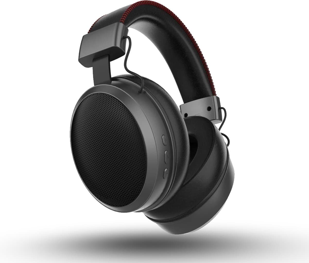 Over Ear Koptelefoon Draadloos - Active Noise Reduction - Draadloze Headset - Bluetooth - Lange batterij duur - Bedraad of draadloos - Kristalheldere Gesprekken - Zwart — afbeelding 1
