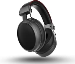 Over Ear Koptelefoon Draadloos - Active Noise Reduction - Draadloze Headset - Bluetooth - Lange batterij duur - Bedraad of draadloos - Kristalheldere Gesprekken - Zwart — thumbnail 1