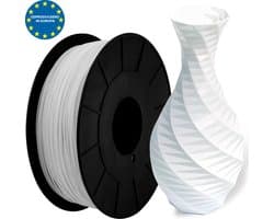 Wit - PLA filament Europees - 500g - 1.75mm - 3D printer filament - Plastic spoel