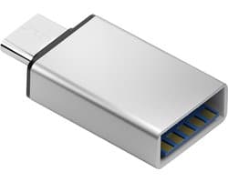 USB C naar USB Adapter - USB-C naar USB convertor - opzetstuk - USB 3.1 to USB C HUB - pc - laptop - USB C naar USB A female - telefoon - adapter - Grijs