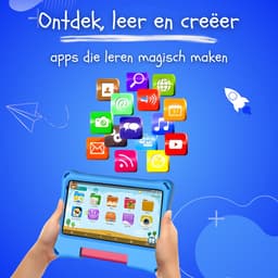 CosmoToys® Kids Tablet - Kindertablet - Tablet Kinderen - Vanaf 3 Jaar - Speelgoed voor in de Auto & Onderweg - 7 Inch - Android 11 - Ouderlijk Toezicht - 3500 mAh - Blauw — thumbnail 2